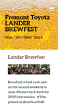 Mobile Screenshot of landerbrewfest.com